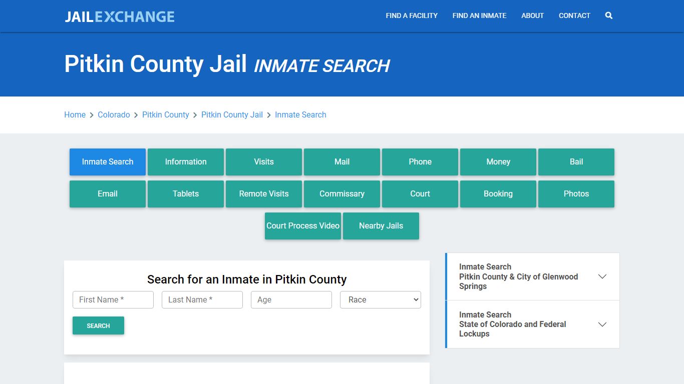 Pitkin County Jail, CO Inmate Search: Roster & Mugshots